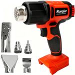 Cordless Heat Gun Compatible with Milwaukee 18V Battery Fast Heating 122℉-1022℉ Hot Air Gun with LCD Digital Display for Crafts, Shrink Wrapping, Tubing, Stripping Paint (NO Battery)