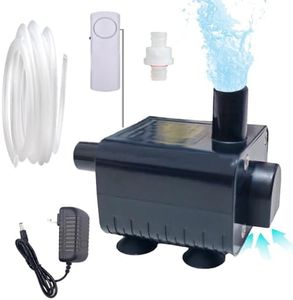 Upgraded Small Condensate Pump for Dehumidifier, Max 7ft Lift, Drain Pump with Water Level Sensor, 12V Condensate Pump with Overflow Alarm Kit For Commercial Ice Maker/Portable AC Unit/HVAC/Air Cooler