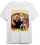 I-Drip Drake T-Shirt Crewneck Certified Lover Boy Merch Hip Hop Bootleg Graphic White T-Shirt (M)