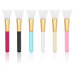 Molain Mask Brush Face Applicator Silicone Skincare Lotion Cream Fan Tools Cosmetic Spatula Brushes Applying Set Makeup Aesthetic Facials Esthetician Body Skin Self Care Products for Girls (6 PCS)