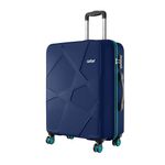 Safari Polypropylene Spinner Pentagon Pro 8 Wheels 66Cm Medium Size Checkin Trolley Bag, Hard Case 360º Wheeling Luggage for Men & Women, Travel Bag, Suitcase for Travel, Navy