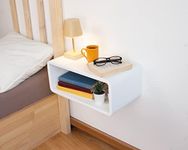 WOODCHES Floating Nightstand Wooden