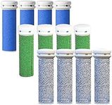 CSL Rollers Compatible with Emjoi Pedi Extreme Coarse/Extra/Coarse Refill Mixed 12 Pack (DO NOT FIT The EMJOI Mini AS Photo 2 Shows)