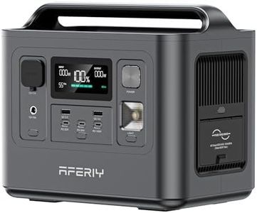 AFERIY 800W Tragbare Powerstation, 512Wh LiFePO4 Batterie, 1 Stunde Schnellladung, AC 230V, UPS, 3500+Ladezyklen, Solar Generator für Outdoor Camping/RV/Home Backup, 7 Jahre Garantie