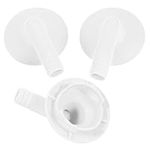 Homoyoyo 3pcs Air Conditioner Drain kit AC Drain Hose Connector dehumidifier Drain Hose Adaptor Drain Hose Connector Elbow Fitting Drain Catcher abs The Outdoor Unit Rubber Stopper White