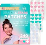 LivaClean 240 CT Heart & Star Pimple Patch w/Salicylic Acid & Tea Tree Oil, Pimples Patches, Pimple Patches Heart, Pimple Patch Cute, Zit Patch, Cute Pimple Patches, Heart Pimple Patches for Face