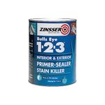 Zinsser Bullseye 1-2-3 Primer-Sealer & Stain Killer 5 Litre White