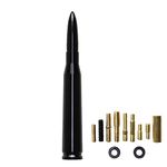 Bullet Aerial Antenna Topper can Replace Most Models of car refit car Decoration roof Antenna (Black)