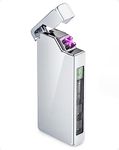 VVAY Windproof Electric Lighter Rechargeable USB Lighter Plasma Arc, Birthday Valentines Gifts for Him Her, Women Men