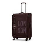 Verage ACEPACK Moscow 28"/80 cms Berry Brown Large Check-in Softside Trolley Bag, Expandable Suitcase Travelling Luggage with Anti-Theft Zippers for Men and Women