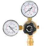 weyleity Argon CO2 Regulator | Gas Welding Regulator Gauges Compatible with Miller Lincoln Mig Tig Welding, CGA580 Fitting, 0-4500PSI, Female 5/8" & Male 9/16"