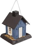 Blue Cottage Birdfeeder, 9.5 x 10.2