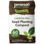 Seed Sowing, Cutting & Planting Compost 60L - Specially Formulated For Germinating Seedlings & Planting Cuttings - Professional Blend which has 6 months feeding as standard - By Jamieson Brothers