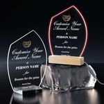 Distinctive Custom Trophies Award，Personalized Plaques， Acrylic Gifts for Any Occasion, Employee Recognition, Customized Trophy Awards (Acrylic Trophy II with Logo)