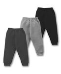 CUCUMBER Kids Winter Wear Thermal Pyjama Lower Body Warmer Bottoms Multicolor Pack of 3 (6-7 Years, Black Darkgrey Grey)