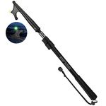 SAN LIKE Telescopic Boat Hook - 3 Stage Scratch-Resistant Boat Hook for Docking 4.2 Feet Durable Rust-Resistant Telescoping Boat Hook Pole with Luminous Bead Boating Push Pole for Docking Black