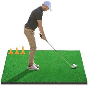 Golf Hitting Mat, Artificial Grass Golf Training Mat for Indoor and Outdoor Swing Practice, 100 * 125cm