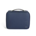 MOKOBARA The Hanging Toiletry Cosmetic Makeup Bag for Travel Blue Water Resistant Kit with Hook for Men and Women TSA Approved Toiletry Organizer with Spill Proof Pockets (Private Island)