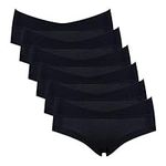 Intimate Portal Maternity Knickers Pregnancy Postpartum Underwear Women Cotton Briefs 6-Pk Black L