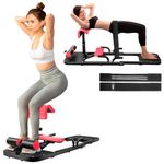 RUN.SE Deluxe Multi-Function Deep Sissy Squat Bench Strength Training Leg Machines with Resistance Bands for Complete Full Body Workout