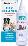 Forticept Dog Ear Infection Treatment, Dog Ear Cleaner, Itch Relief Cat and Dog Ear Wash Flush 8 oz