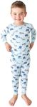 Posh Peanut Classic Boys Pajamas - Toddler Pajamas in Lightweight, Breathable Viscose from Bamboo - Long Sleeve Boys Pjs - 2 Piece Boys' Pajama Sets (3 Years) Construction Cars