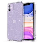 ULAK for iPhone 11 Case Glitter Clear Case Sparkly Soft TPU Bumper Cover Bling for Women Girls Transparent Protective Phone Case for iPhone 11 6.1 inches - Glitter