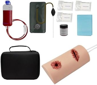 MEDTACEDU Wound Packing Trainer, Stop The Bleed Practice Kit, Wound Simulator Trainer, Bleeding Control Trainer, Multitask 2-in-1 First Aid Training Kit