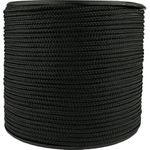 HHH Hunting 100m Reel Of Black Paracord For Use With Military Basha Army tarp Tent Guy Ropes bivi tent Fishing camping Hunting Shelter Survival Outdoor Fire Parachute Cord