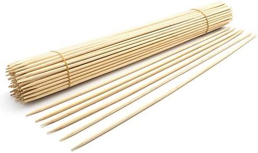 Royal Imports 18" Natural Bamboo Wood Plant Stake, Floral Picks, Roasting Sticks, Wooden Kebob Grilling Skewers, Sign Posting (100 Pcs)