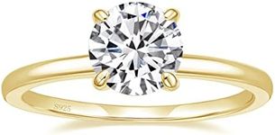 EAMTI 1.5CT 925 Sterling Silver Gol