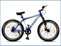 CAYA Fueled 24T Cycle for Kids with Anti Slip Pedals/MTB Mountain Bike with Double Wall Alloy Rims/Front Suspension Single Speed Bicycle for Boys and Girls/Bicycle Ideal for 9+ yrs -(Blue)