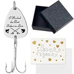 Sedir Bonus Dad Fishing Lure Gift for Step Dad Hooked The Best Bonus Dad Fishing Lure Gift Idea Bonus Dad Fisherman Gift with Greeting Card from Son Daughter