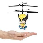 World Tech Toys Wolverine X-Men 3.5 Inch Flying Figure IR UFO Big Head Remote Control Marvel Helicopter