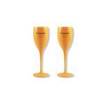 Veuve Clicquot Champagne Glasses Set of 2 Yellow Label Champagne Glasses
