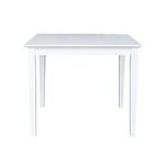 International Concepts Solid Wood Top Height Dining Table, White