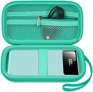 ANKHOH Travel Case Compatible with LOVELEDI for POIYTL for IAPOS for SABANI for OHOVIV for RGVOTA for Pxwaxpy for FOCHEW Portable Charger Power Bank, Storage Holder for Fast Charging Battery (Green)