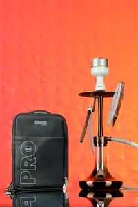 Oduman INFINITY Stainless Steel Hookah Set with Travel Bag – Premium Shisha Kit, Heavy Duty, Excellent Airflow, Complete Set (BRONZE/BRONZE)