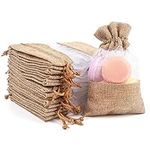 CCINEE 12PCS Burlap Drawstring Gift Bag,Organza Treat Bag Pouch for Wedding Jewelry Baby Shower Party Favour Supply,5 X 7 Inch