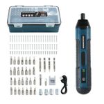 cupeohome Electric Cordless Screwdriver 105 in 1, 3.6V Rechargeable Mini Electric Cordless Screwdriver with 4-Gear Torque and LED Light, 5N.m Max Torque, Ideal for Daily and Light Industrial Use