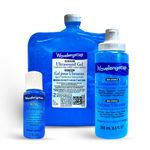 Wavelength® MP Blue Multi-Purpose Ultrasound Gel 5L with 2oz Bottle. 1x5L Jug of Gel with 1 Empty 250ml refillable bottle. 2oz Bottle of Gel Included.