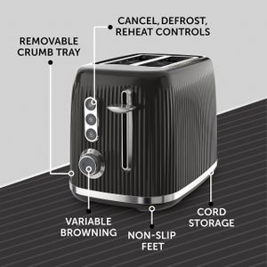 Breville 2-Slice Toaster, Black – Bold Collection