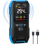FNIRSI WMT-10 Pinless Wood Moisture Meter, Rechargable Moisture Meter for Wood, Wall, Firewood, Support Data Hold and Record, Flashlight, Humidity Detector for Lumber Concrete Building