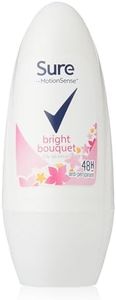 Sure Women Fragrance Collection Bright Roll-On Anti-Perspirant Deodorant 50 ml - Pack of 6