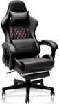 HOMRACER Gaming chair,Office chair, Computer chair,Ergonomic desk chair,Massage chair, Office chair for home,360°- Swivel seat,Compact,Linkage armrest,High back,Present(Classic Black)