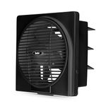 Indo 35 Watts High speed 150 mm Exhaust Fan | 6 inch blade sweep| Cut out size 7.5X7.5 inches | RPM: 2200 | Anti rust body |Suitable for kitchen, bathroom and office | Warranty: 2 Years (Black)