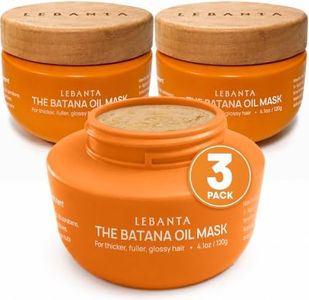 Lebanta Raw Batana Oil for Hair Growth - 100% Pure, Organic 4oz Batana from Honduras for Thick and Strong Natural Hair - Dr. Sebi Unrefined Cold Pressed Cosmetic Scalp Mask for Men & Women (3 Pack)