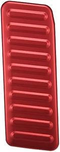 X AUTOHAUX 1pc Car Left Foot Rest Footrest Pedal Dead Pedal Pad Cover Non-Slip for Ford for Mustang 2015-2020 Red Aluminium Alloy