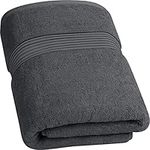 Utopia Towels – Luxury Extra Large Bath Towel - 100% Combed Ring-Spun Cotton, Ultra Soft and Highly Absorbent, Thick Large Bathroom Towels 90 x 180 CM's, Large Bathroom Towel (Grey)