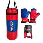 SKMT Kids Boxing Set - Kids Boxing Kit (2-8 Years) (Blue/Red)